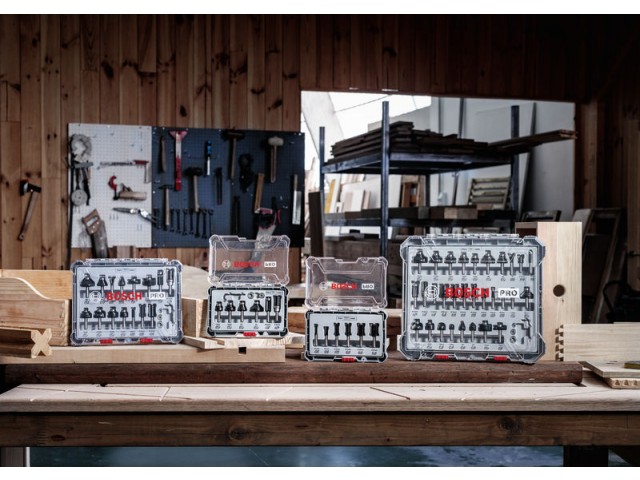 Poravnalni rezkar Bosch PRO, 12,7 x 9,5, steblo 8 mm, 2608629676