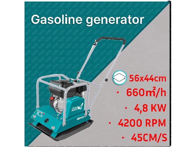 Bencinska vibro plošča Total 90kg 4,8kW/4200vpm, TP7100-2E