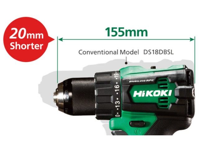 Akumulatorski vrtalnik vijačnik HiKOKI DS18DE-W2Z