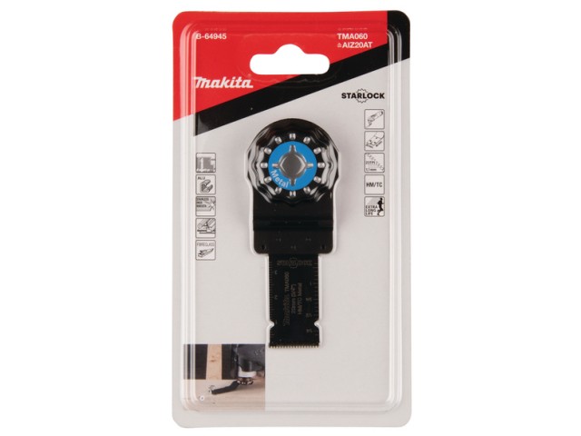 TC/HM potopni žagin list Makita za kovino, TMA060, Dimenzije: 20x40mm, Starlock, B-64945