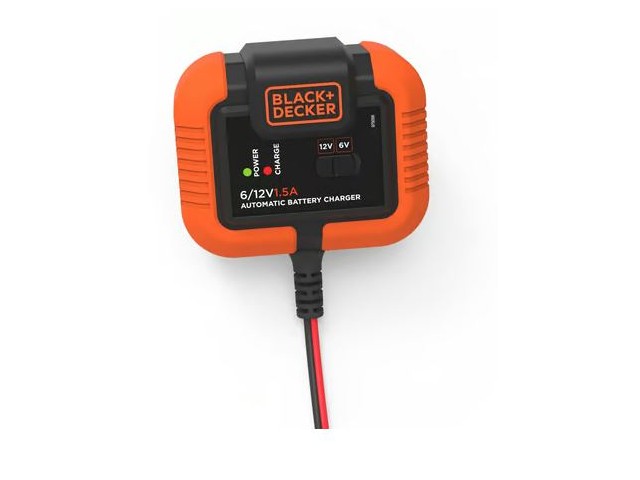 Polnilnik Black and Decker BXAE00021 za akumulatorje 6-12V 1,5A, IP20
