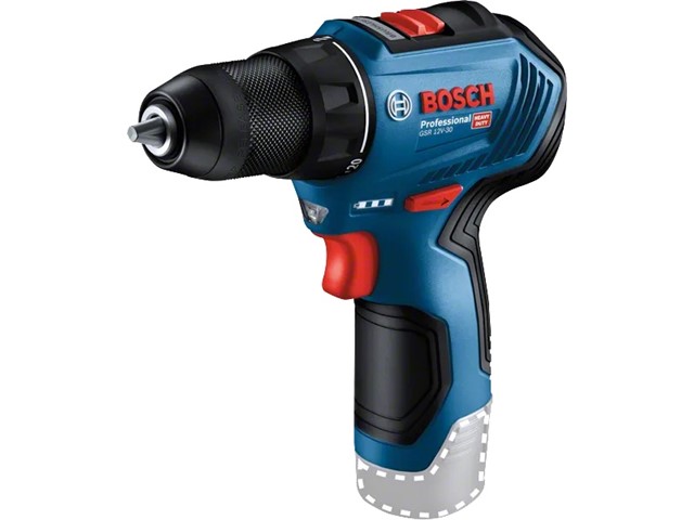 Akumulatorski vrtalni vijačnik Bosch GSR 12V-30 v kartonu, 12V, 18-30Nm, 0.8-10mm, 0.72kg, 06019G9002