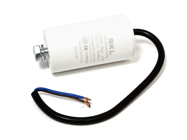 Kondenzator 20µF, SKL, CBB60, AC 450V, Vrvica, Dimenzije: 40x73mm, CAP626UN