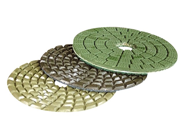 8-delni set diamantnih polirnih krožnikov Makita, 100mm, Zrnatost: 50-3.000, za PW5000CH, D-15805