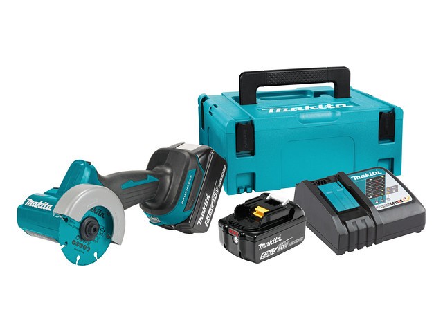 Akumulatorski kompaktni kotni brusilnik Makita DMC300RTJ