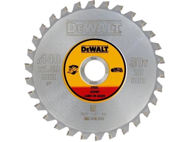 Žagin list Dewalt DT1923 za kovino, Dimenzije: 140x20mm, Zob: 30
