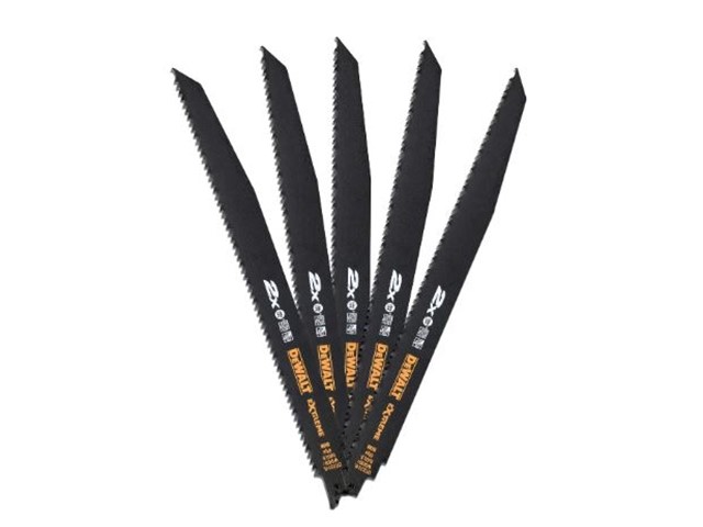 Žagin list za sabljasto žago DeWALT DT2314L, 305 mm, les z žeblji, 5 kosov