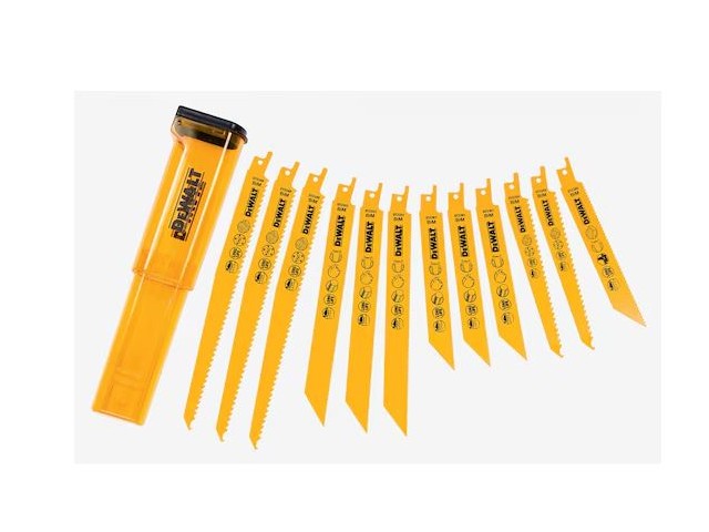 12-delni set BiM žaginih listov za sabljasto žago Dewalt DT2445