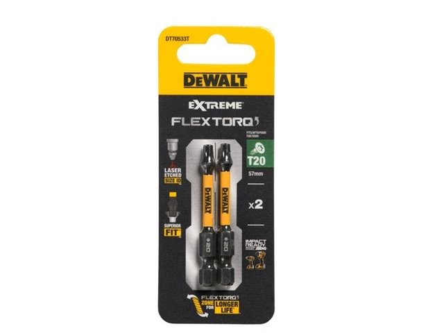 Vijačni nastavek Dewalt EXTREME FLEXTORQ DT70533T, T20, 57mm