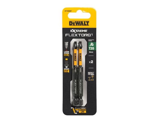 Vijačni nastavek Dewalt EXTREME FLEXTORQ DT70568T, T20, 89mm