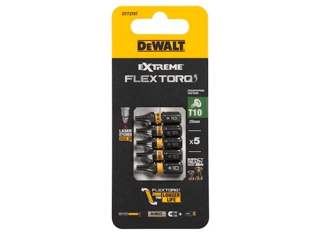 Vijačni nastavek Dewalt EXTREME FLEXTORQ DT7379T, T10, 25mm