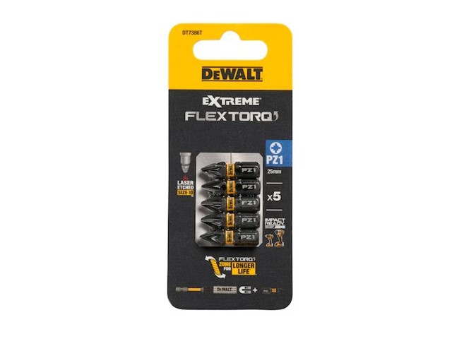 Vijačni nastavek Dewalt EXTREME FLEXTORQ DT7386T, PZ1, 25mm