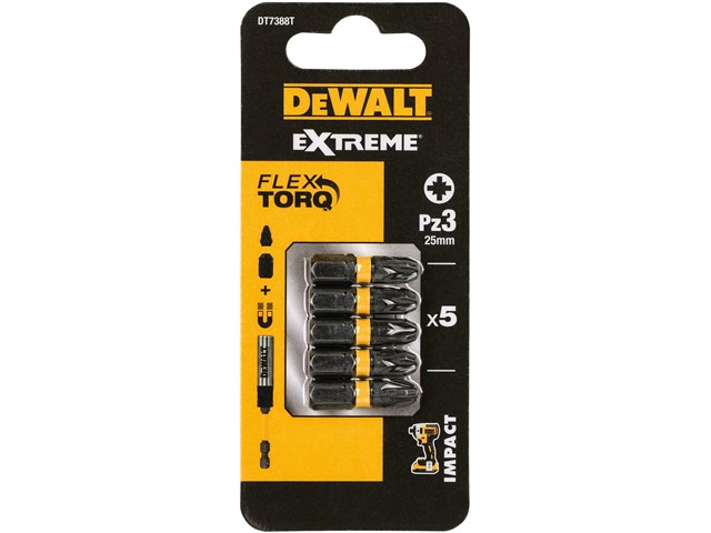 Vijačni nastavek Dewalt EXTREME FLEXTORQ DT7388T, PZ3, 25mm