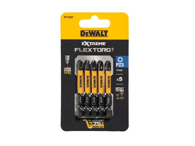 Vijačni nastavek Dewalt EXTREME FLEXTORQ DT7392T, PZ3, 57mm