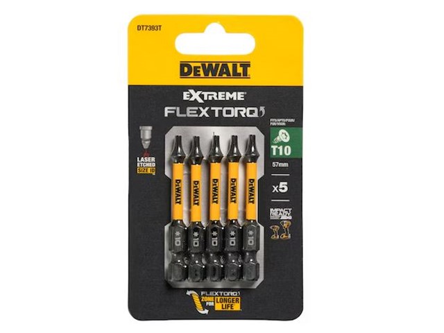 Vijačni nastavek Dewalt EXTREME FLEXTORQ DT7393T, T10, 57mm
