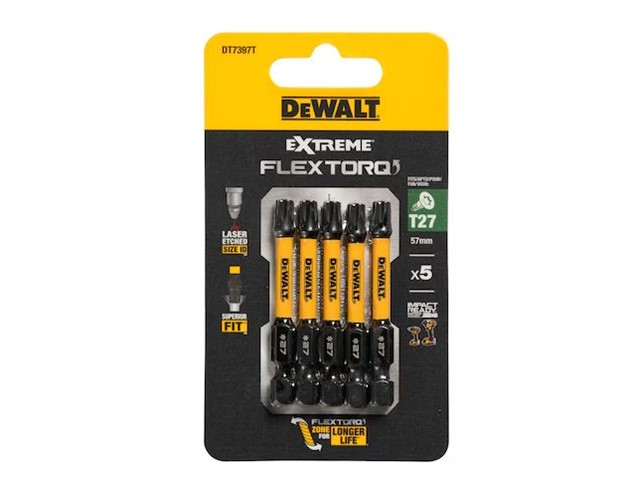 Vijačni nastavek Dewalt EXTREME FLEXTORQ DT7397T, T27, 57mm