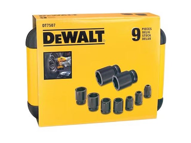 9-delni set natičnih ključev Dewalt DT7507