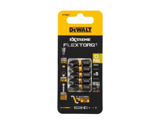 Vijačni nastavek Dewalt EXTREME FLEXTORQ DT7994T, PH2, 25mm