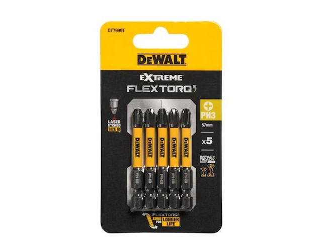 Vijačni nastavek Dewalt EXTREME FLEXTORQ DT7999T, PH3, 57mm