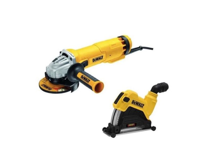 Kotni brusilnik Dewalt DWE46107 z odsesovalnim sistemom