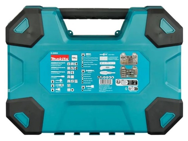 MACCESS 104-delni set za vrtanje in vijačenje Makita, E-22604