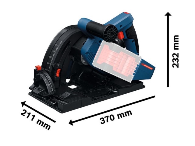 Akumulatorska potopna žaga BITURBO Bosch Expert EXKT 18V-52 G, 06016B4100