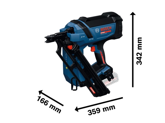 Akumulatorski žebljalnik za les Bosch EXPERT EXNH 18V-90 MR, 06019R1302