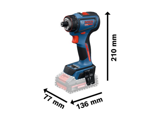 Akumulatorski vrtalni vijačnik Bosch Expert EXSR18V-90FC, 06019R2001