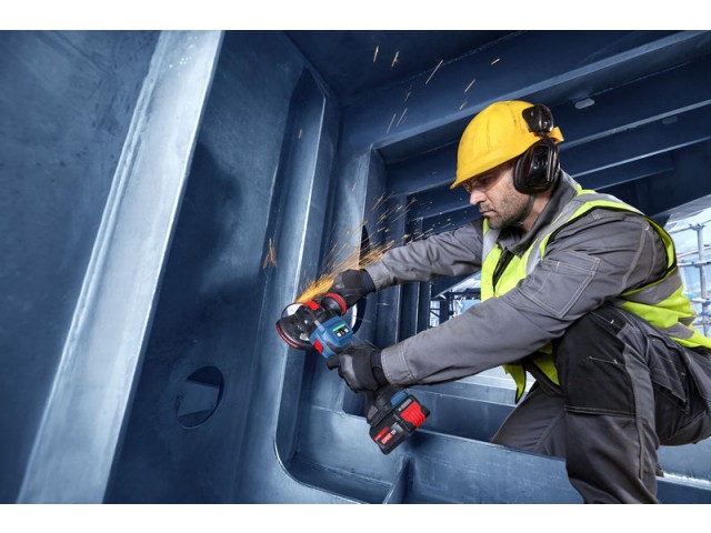 Akumulatorski kotni brusilnik s sistemom X-LOCK Bosch EXPERT EXWX18V-15S, 06019M6100