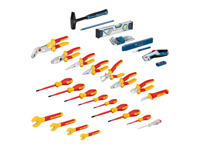 37-delni kombinirani komplet ročnega orodja za električarje Bosch, 1600A02NG4