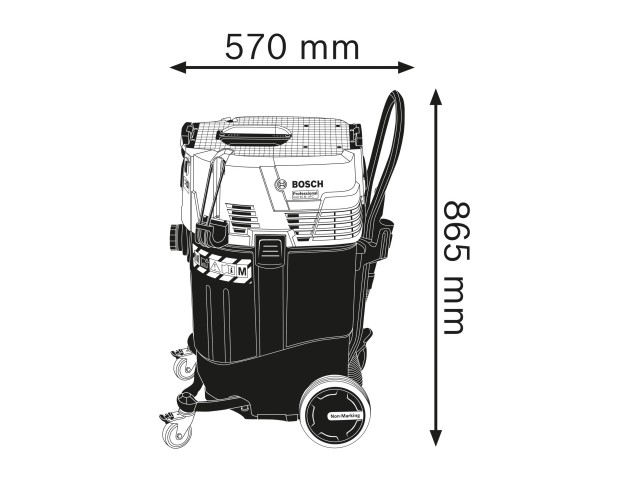 Sesalnik, Bosch GAS 55 M AFC Professional, Mokro/Suho, 06019C3300