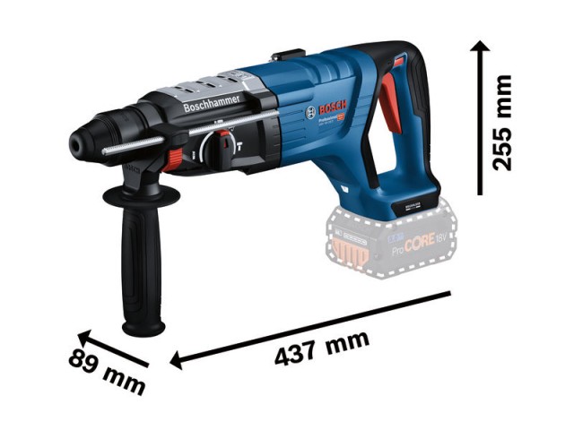 Akumulatorsko vrtalno kladivo s sistemom SDS plus Bosch GBH 18V-28 D, 0611919004