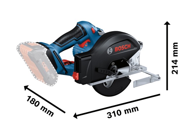 Akumulatorska krožna žaga Bosch GKM 18V-50, 06016B8001