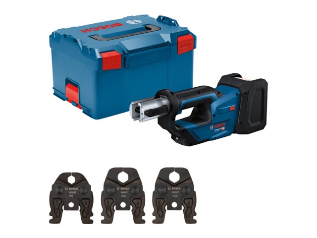 Akumulatorsko stiskalno orodje Bosch GPT 18V-19 v L-Boxx, 06019M2001