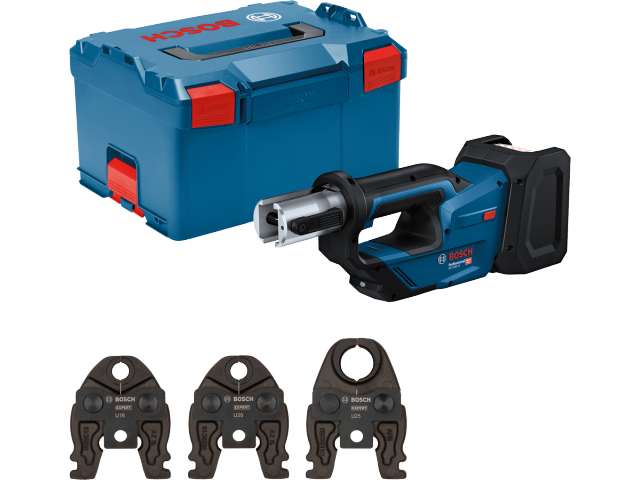 Akumulatorsko stiskalno orodje Bosch GPT 18V-19 v L-Boxx, 06019M2003