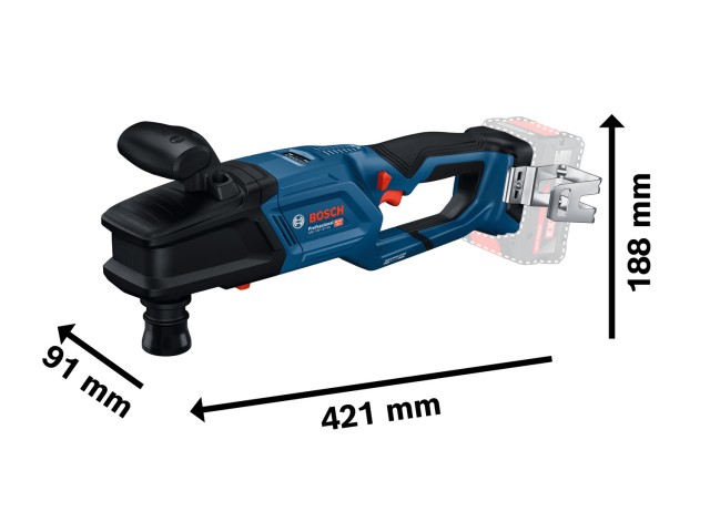 Akumulatorski kotni vrtalnik Bosch GRD 18V-127 HX, 06019N5100