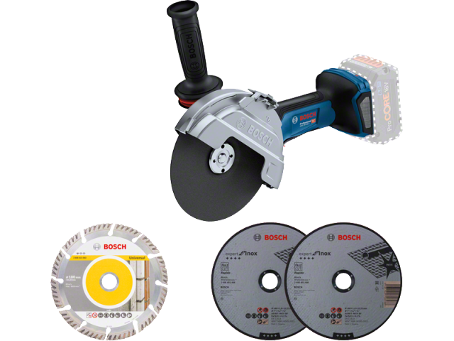 Akumulatorski kotni brusilnik Bosch GWS 18V-180 P, 18V, 180mm, M14, 2.8kg, 06019H6L01