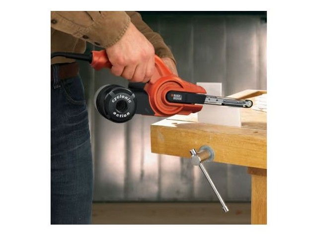 Tračni brusilnik Black and Decker KA900E, 350W, Dimenzije: 13x451mm, 1.6kg