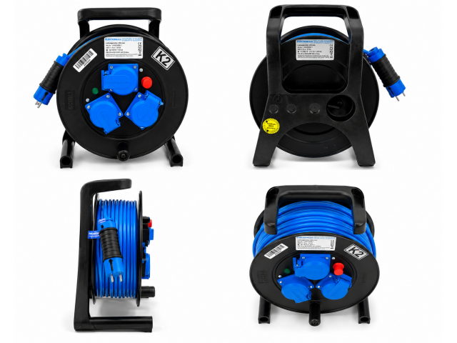 Kabelski kolut Elektron Berlin LRG230BL1, ELPUR z silikonski kablom 3xG1.5, 20M, LRG230BL1