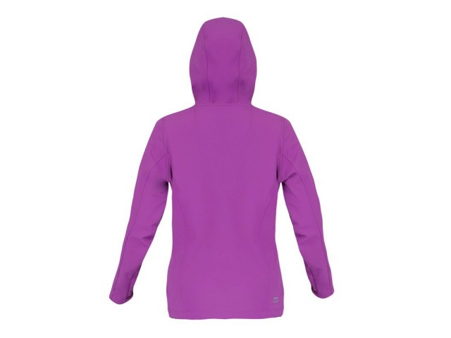 Ženska jakna iz SOFTSHELLA Lahti PRO s kapuco, vijolilično-zelena, S-3XL