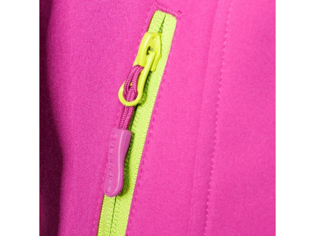 Ženska jakna iz SOFTSHELLA Lahti PRO s kapuco, vijolilično-zelena, S-3XL