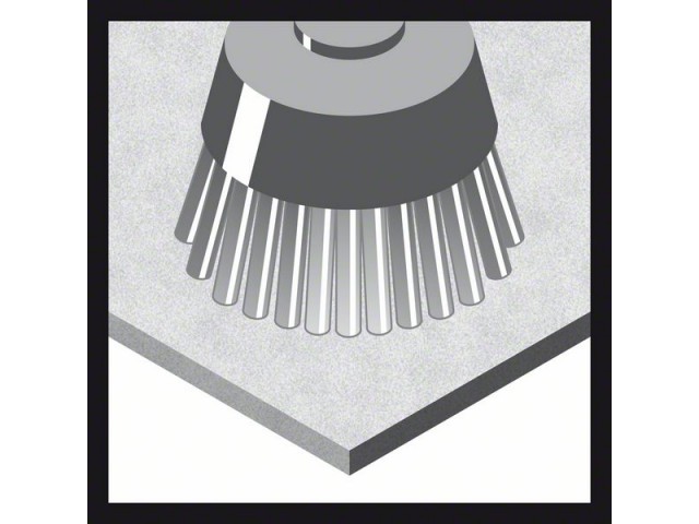 X-LOCK Bosch Lončasta ščetka, valovita žica iz medenine, Dimenzije: 75x0,3mm, 2608620730