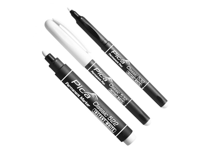 Permanentno pisalo Pica INSTANT WHITE 1–2 mm