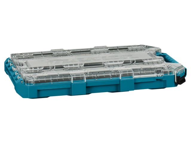 Nizek srednji organizator Makita MAKTRAK s prozornim pokrovom, P-91051