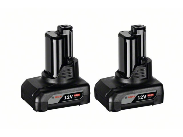 Litij-ionska akum. baterija Bosch, 2x GBA 12V/6.0 Ah, 1600A00X7M