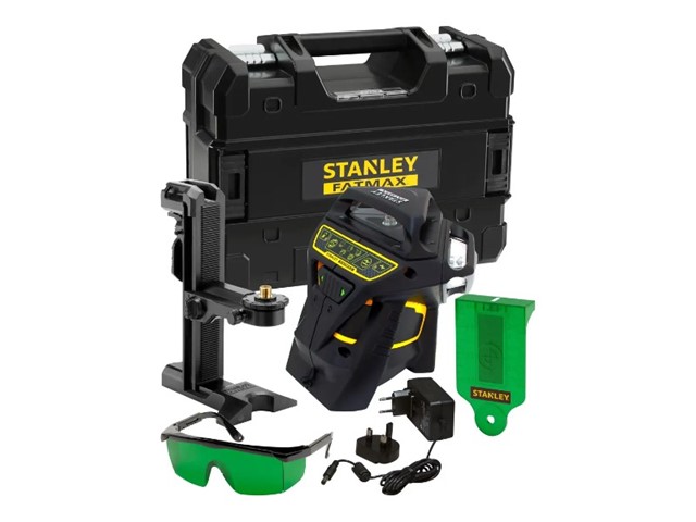 Laser Stanley FATMAX X3G, 3 x 360°, zelen žarek