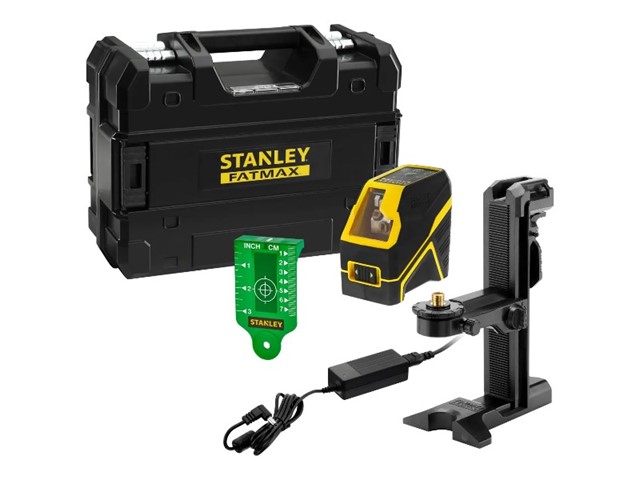 Križni laser Stanley FATMAX, zelen žarek, Li-Ion