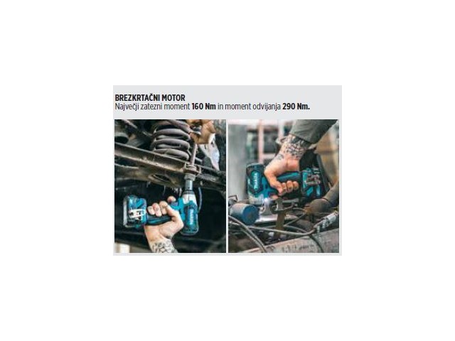 Akumulatorski udarni vijačnik Makita TW160DZ