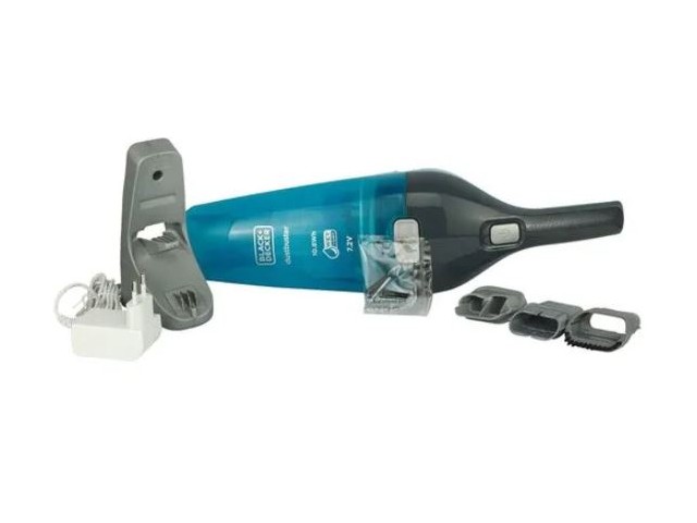 Akumulatorski mokro suhi ročni sesalnik Black and Decker WDC215WA, 7.2V, 837 L/min, 385ml, 0.67kg