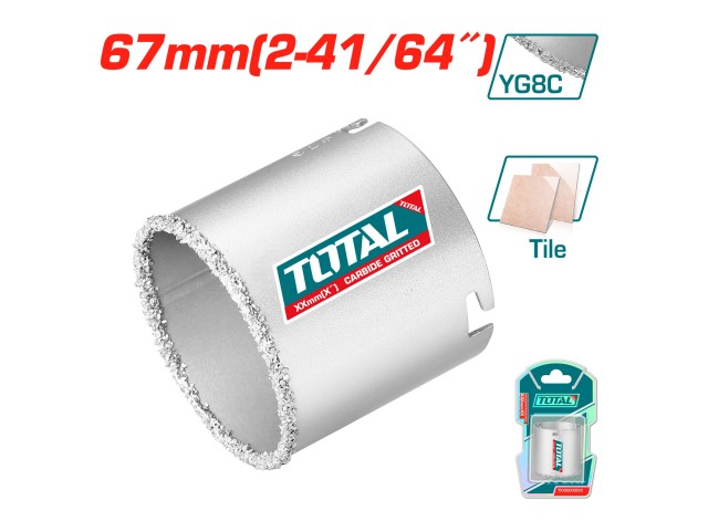 Karbidna žaga Total za luknje 67 mm, TAC440671